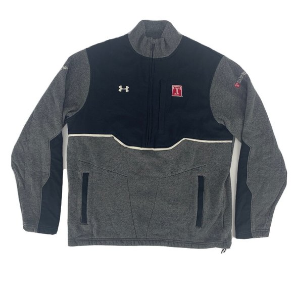 Under Armour Other - Men's Under Armour UA Storm 1/2 Zip Jacket Temple University Owls Black Gray Med